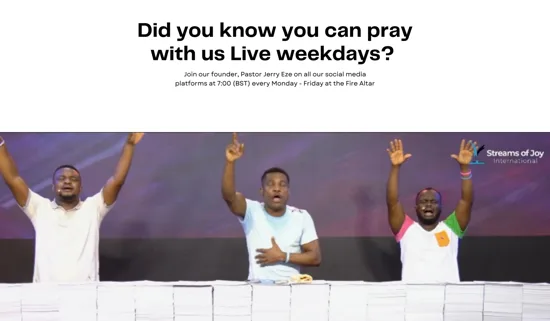 Pray with us · 06